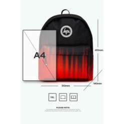 Hype. Red Half Tone Fade Backpack -Hype Shop unnamed file 2675
