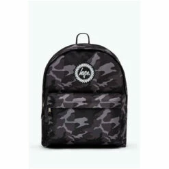 Hype Black And Grey Mono Camo Backpack