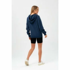 Hype. Womens Blue Petrol Justhype Drawcord Hoodie -Hype Shop unnamed file 2724