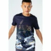 Hype. Kids Black Gold Line Camo T-Shirt -Hype Shop unnamed file 275