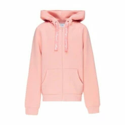 Hype. Womens Mellow Rose Pink Justhype Scribble Drawcord Zip Hoodie -Hype Shop unnamed file 2758