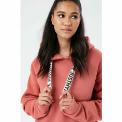 Hype. Pink Rosette Drawstring Hoodie -Hype Shop unnamed file 2780