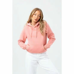Hype. Womens Blush Pink Justhype Scribble Hoodie