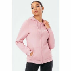 Hype Pink Scribble Zip Hoodie
