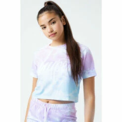 Hype. Kids Pastel Cloud Crop Blue T-Shirt -Hype Shop unnamed file 280