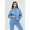 Hype. Womens Blue Dusky Hoodie -Hype Shop unnamed file 2821