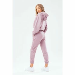 Hype. Womens Pink Cropped Hoodie -Hype Shop unnamed file 2829