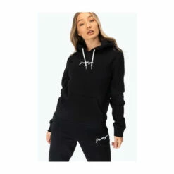 Hype. Womens Scribble Logo Hoodie Black -Hype Shop unnamed file 2842