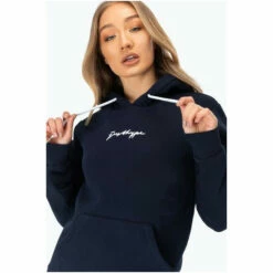 Hype. Womens Scribble Logo Hoodie Black -Hype Shop unnamed file 2843