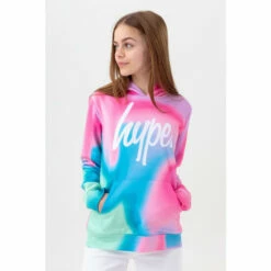 Hype. Pink Pastel Wave Script Hoodie