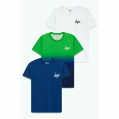 Hype. Boys Blue Script T-Shirts 3 Pack