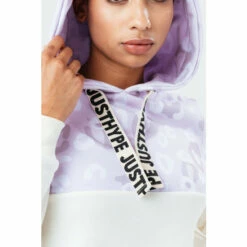 Hype. White Leopard Panel Hoodie -Hype Shop unnamed file 2887
