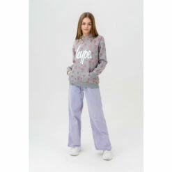 Hype. Grey Love Script Hoodie -Hype Shop unnamed file 2938