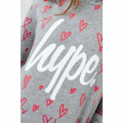 Hype. Grey Love Script Hoodie -Hype Shop unnamed file 2939