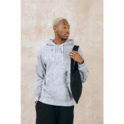 Hype. Mens Grey Mineral Scribble Hoodie