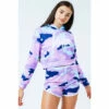 Hype. Purple Evie Camo Crop Hoodie -Hype Shop unnamed file 2947