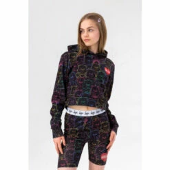 Hype. X Care Bears Girls Black Outline Hoodie