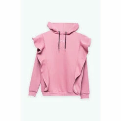 Hype. Blush Scribble Logo Frill Pink Women's Hoodie -Hype Shop unnamed file 2978