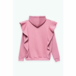 Hype. Blush Scribble Logo Frill Pink Women's Hoodie -Hype Shop unnamed file 2979