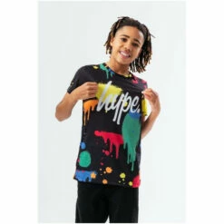 Hype. Black Splatter Script T-Shirt -Hype Shop unnamed file 300