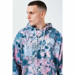 Hype. Blue Pastel Rock Mens Oversized Hoodie -Hype Shop unnamed file 3005