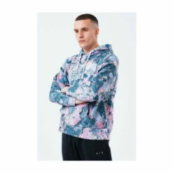 Hype. Blue Pastel Rock Mens Oversized Hoodie -Hype Shop unnamed file 3006