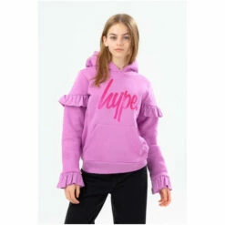 Hype. Purple Glitter Frill Hoodie -Hype Shop unnamed file 3012