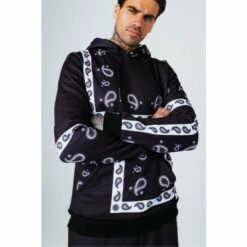 Hype. Black Paisley Hoodie 5 Hype. Black Paisley Hoodie -Hype Shop unnamed file 3025