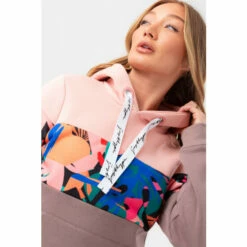 Hype. Womens Grey Iron Poppy Slice Panel Drawcord Hoodie -Hype Shop unnamed file 3031