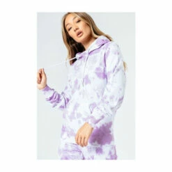 Hype. Womens Pink Tie Dye Pullover Hoodie 6 Hype. Womens Pink Tie Dye Pullover Hoodie -Hype Shop unnamed file 3037