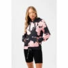 Hype. Womens Tie Dye Drawcord Black Hoodie -Hype Shop unnamed file 3038