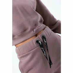 Hype. Womens Grey Iron JustHype Scribble Embroidered Cropped Hoodie -Hype Shop unnamed file 3045