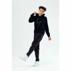 Hype. Boys Blue Camo Script Fleece Hoodie -Hype Shop unnamed file 3050