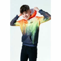 Hype. Kids Multi Rainbow Drips Pullover Hoodie