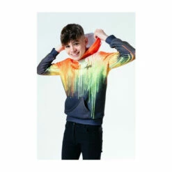 Hype. Kids Multi Rainbow Drips Pullover Hoodie -Hype Shop unnamed file 3112