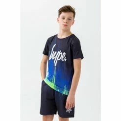 Hype. Black Pacific Drips Script T-Shirt