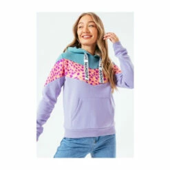 Hype. Purple Cheetah Hoodie -Hype Shop unnamed file 3131
