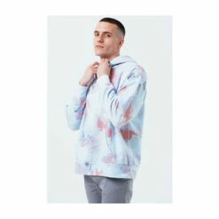 Hype. Blue Watercolour Mens Oversized Hoodie -Hype Shop unnamed file 3168