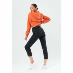 HYPE. Pink Draped Sleeve Quater Zip Hoodie -Hype Shop unnamed file 3171