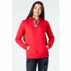 Hype Red Drawstring Pullover Hoodie