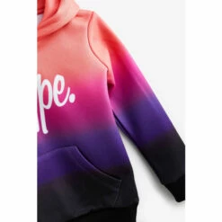 Hype. Girls Pink Fade Script Hoodie -Hype Shop unnamed file 3224