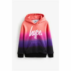 Hype. Girls Pink Fade Script Hoodie -Hype Shop unnamed file 3225