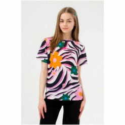 Hype. Girls Pink Zebra Daisy Wave Scribble T-Shirt 7 Hype. Girls Pink Zebra Daisy Wave Scribble T-Shirt -Hype Shop unnamed file 323