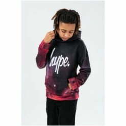 Hype. Red Intergalatic Script Hoodie -Hype Shop unnamed file 3254