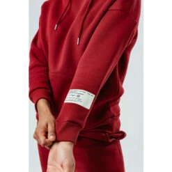 Hype. Red Staple Hoodie -Hype Shop unnamed file 3263