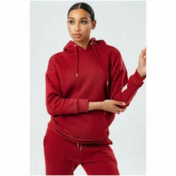 Hype. Red Staple Hoodie -Hype Shop unnamed file 3264