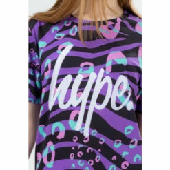 Hype. Purple Funky Zeb-Pard T-Shirt -Hype Shop unnamed file 335