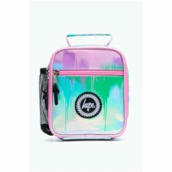 Hype. Pink Drip Holographic Lunch Bag -Hype Shop unnamed file 3503
