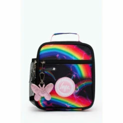 Hype. Black Midnight Rainbow Crest Lunchbox