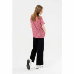 Hype. Girls Purple Daisy Check Script T-Shirt -Hype Shop unnamed file 356